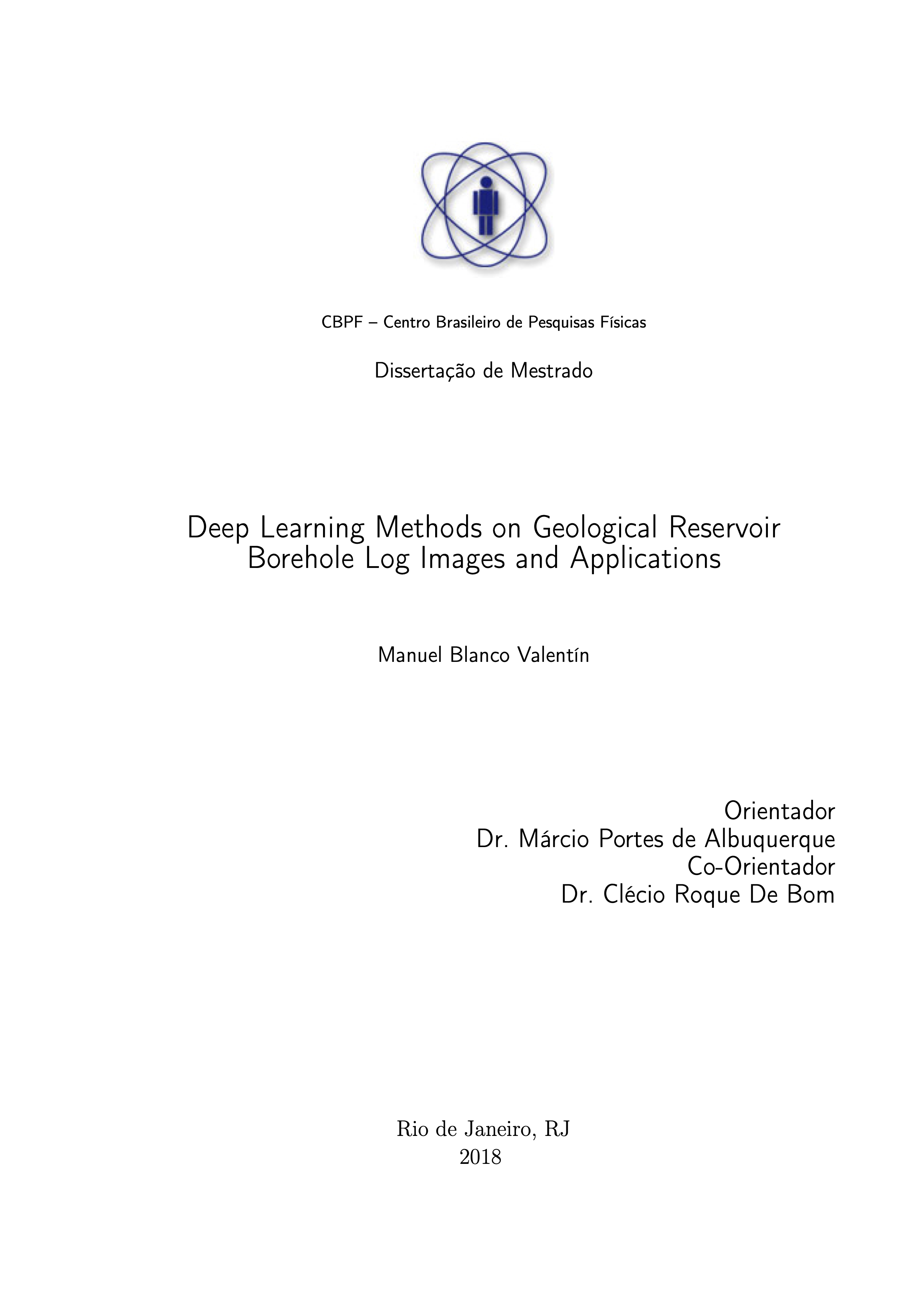 Deep learning methods on geological reservoir borehole log images and applications.